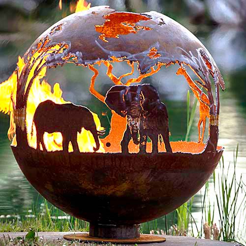 globe-fire-gn-fb-108-corten-sphere-firepit-with-animal-patternsglobe-fire-gn-fb-108-corten-sphere-firepit-with-animal-patterns