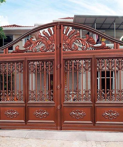 Metal Driveway Gates GN-DR-010 Vintage Design